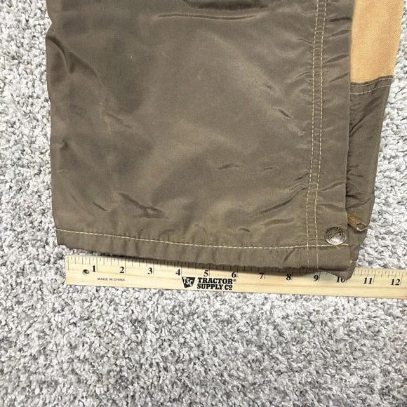 Vintage CARHARTT Duck Nylon Hunting Bib Overalls Brush Guard 48x30 USA Made